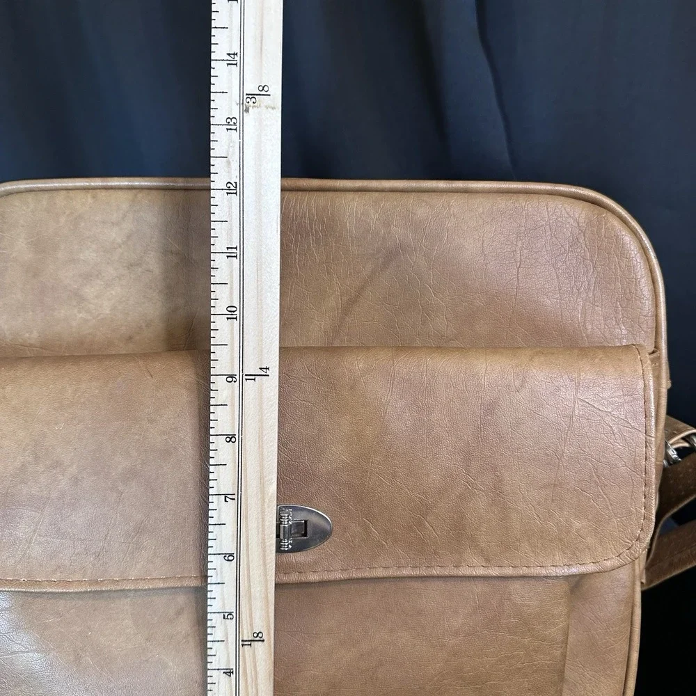 Vintage Samsonite Profile Brown Overnight Carry-On Luggage Bag Retro Mid Century